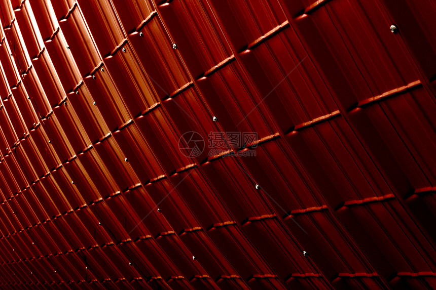 红色车牌红色肋板黑色宏观建筑技术工业材料金属活力建筑学图片