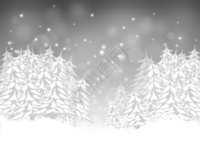 带纤维的圣诞卡灰色寒冷星星乡村森林天堂降雪时代冷杉季节背景图片