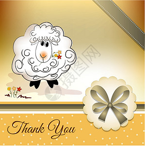 手工卡片感谢卡片丝带插图条纹友谊荣誉绘画感恩喜悦卷曲艺术设计图片