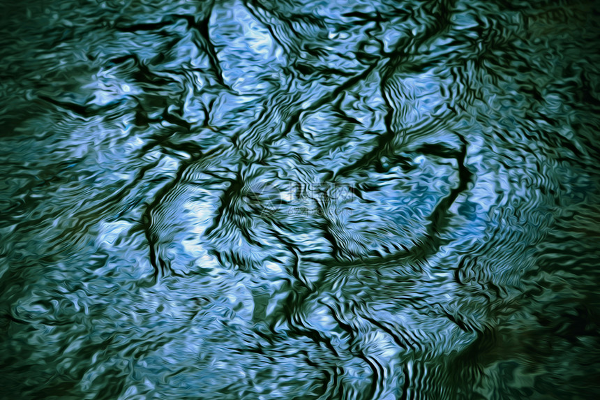 漆黑的深蓝色水面图片