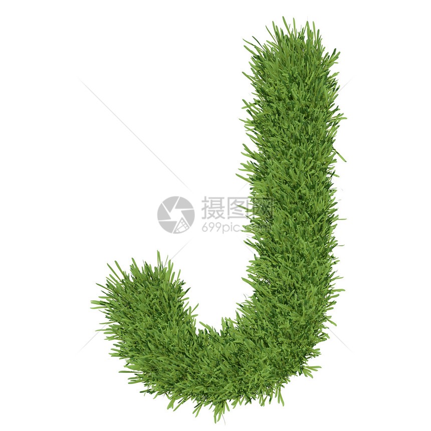 以草草制成的字母字母生态数学环境绿色植物字体数字场地草地插图白色图片