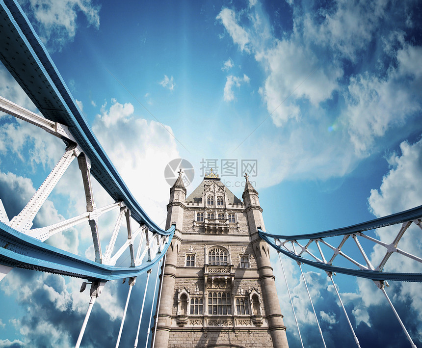伦敦塔桥 向上图片