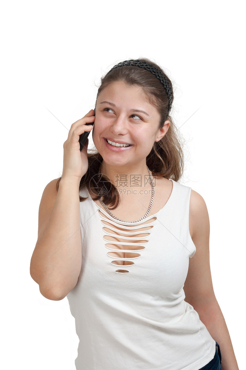 说话的妇女快乐顾客商业黑发喜悦女性模仿乐趣接待员报告图片