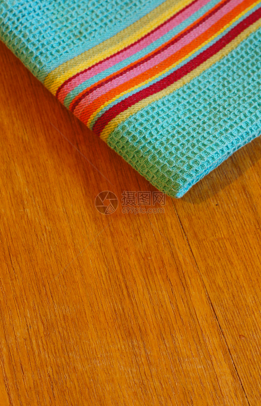 厨房毛巾样本黄色棉布亚麻餐巾纸绿色生活床单纺织品房子图片