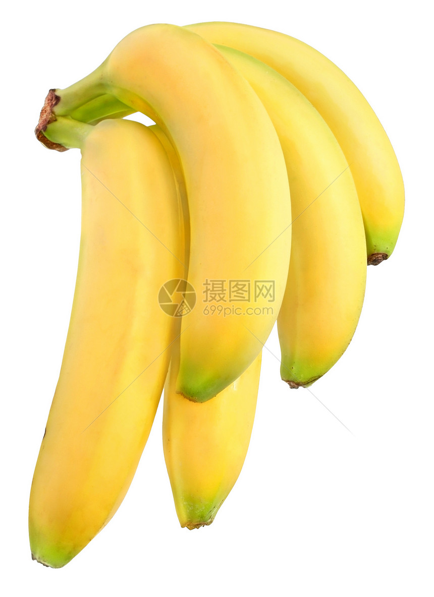 香蕉小吃黄色食物热带水果图片