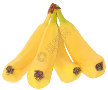 香蕉小吃黄色食物热带水果背景图片