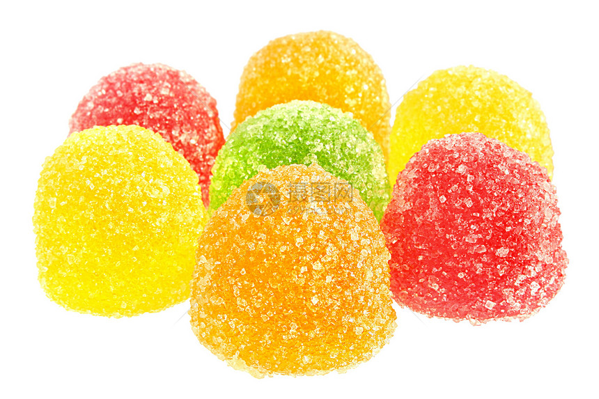 水果糖果橙子红色绿色黄色食物甜点棉花水果糖团体图片