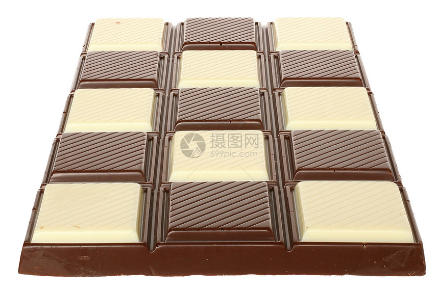 巧克力甜点正方形可可白色酒吧食物牛奶图片