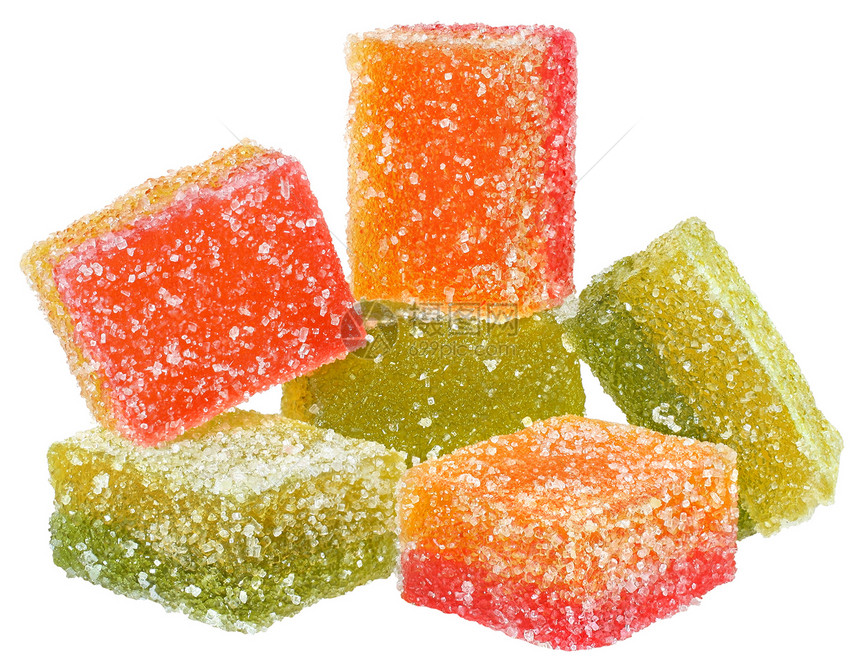 糖果糖甜点绿色团体红色水果糖橙子食物棉花图片