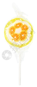 棒棒糖圆圈糖果水果包装绿色黄色食物橙子笨蛋背景图片