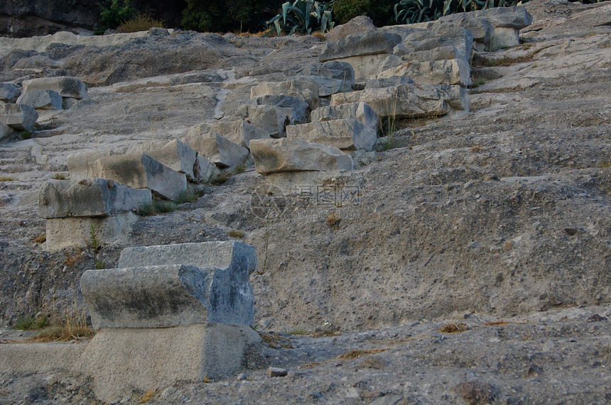 古代的废墟文明古董脚步阳光石头遗产考古学建筑大理石剧院图片