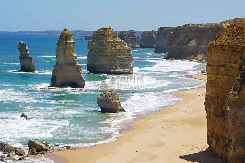 大大洋路 澳大利亚全景岩石风景石头波浪海岸线景点假期海滩旅行图片