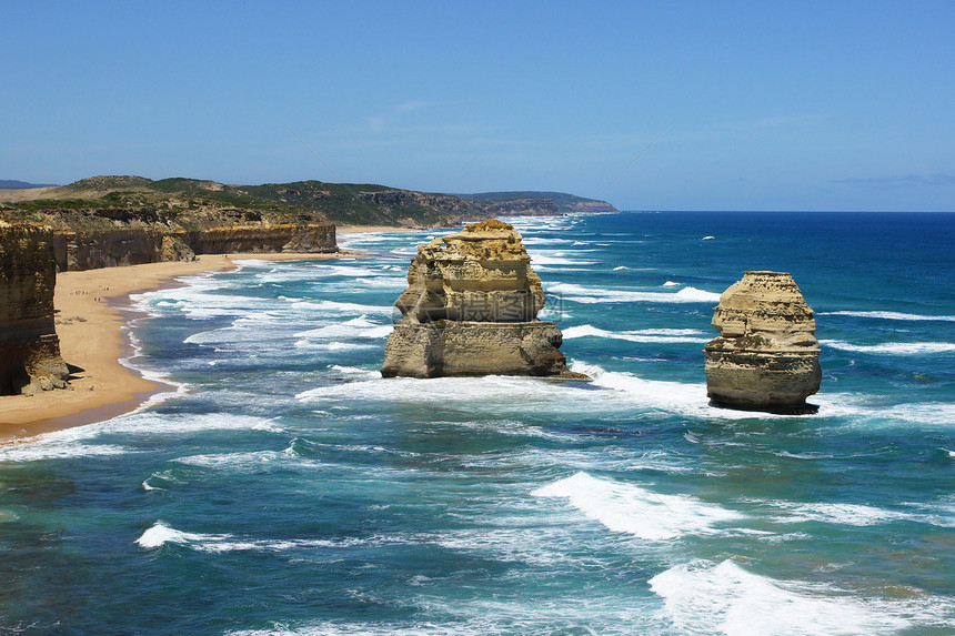 大大洋路 澳大利亚旅行石头景点海滩假期悬崖海洋风景岩石海岸线图片