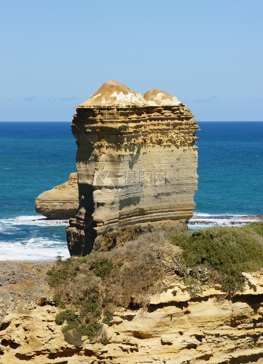 大大洋路 澳大利亚峡谷岩石海洋波浪石头悬崖海岸线风景全景旅游图片