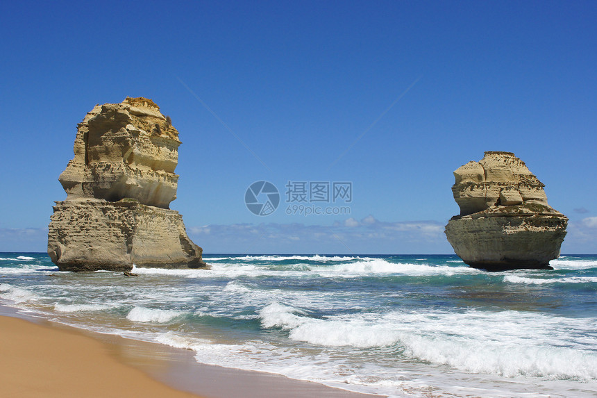大大洋路 澳大利亚旅游海洋海岸线假期风景波浪石头海岸悬崖景点图片
