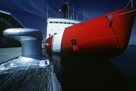 美国海岸警卫船墨尔本港澳大利亚维多利亚州背景图片