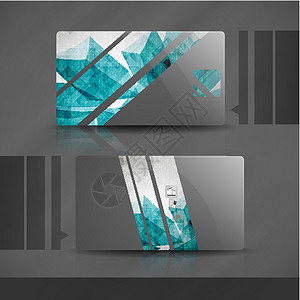 名片设计广告卡片灰色空白插图推介会三角形公司正方形商业背景图片