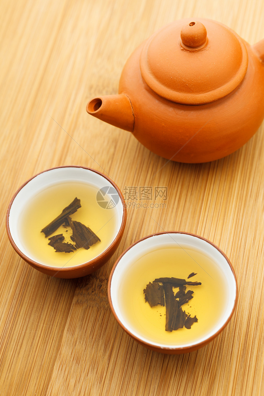 中华茶文化食物茶壶飞碟功夫草本植物干叶杯子陶器叶子图片