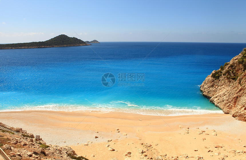 土耳其最美的海滩之一 卡普塔什海滩图片