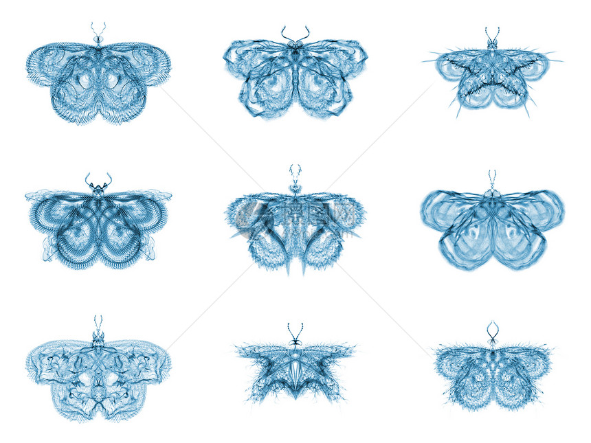 虚拟折形蝴蝶渲染奉承昆虫寓言设计宏观艺术品眼睛触角翅膀图片