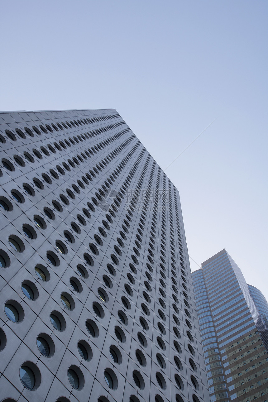 中国香港摩天大楼的低角度视图办公楼建筑场景城市外观建筑学图片