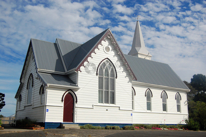 白木材教堂建筑图片