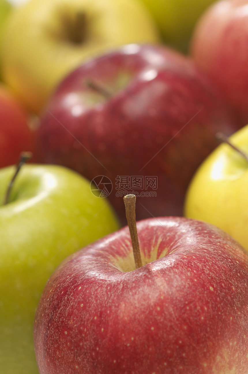 新鲜多彩苹果详细图像图集图片