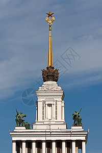 建筑物的碎裂旗帜摄影圆顶蓝色天空城市雕塑历史建筑背景图片