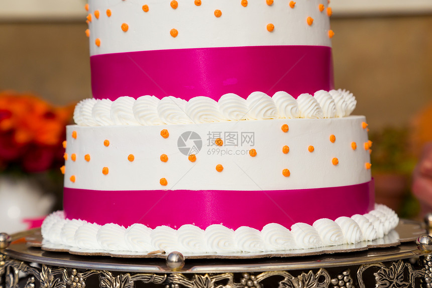 结婚蛋糕细节甜点白色结婚日粉色派对食物接待婚宴糖果婚礼图片