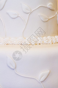 结婚蛋糕细节派对接待食物糖果白色甜点婚宴结婚日婚礼背景图片
