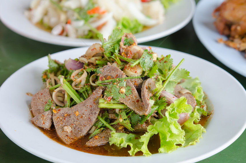 辣辣盘香料食物沙拉香菜洋葱美食盘子蔬菜图片