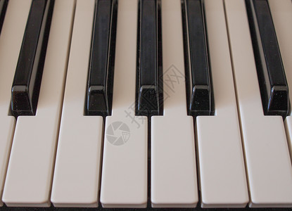 音乐键盘键黑色钥匙器官乐器白色钢琴大键背景图片