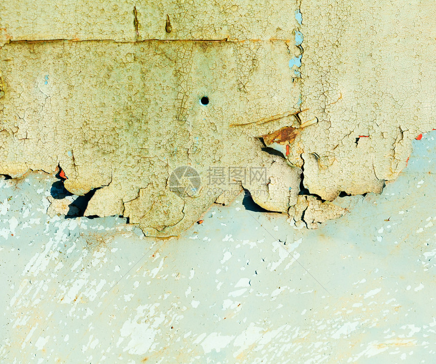 旧蓝油漆纹理照片损害水泥艺术材料石头墙纸蓝色图片