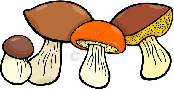 蘑菇食品物品组背景图片