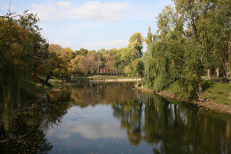 克里沃罗格Krivoy Rog的河口背景