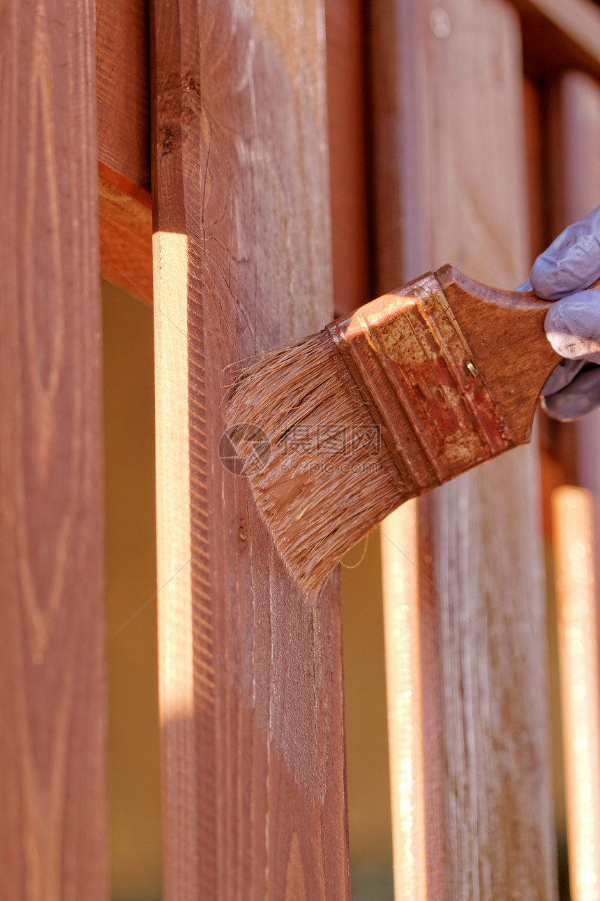 木板栅栏染染染料材料建筑木材建筑学绘画木头刷子风化房子图片