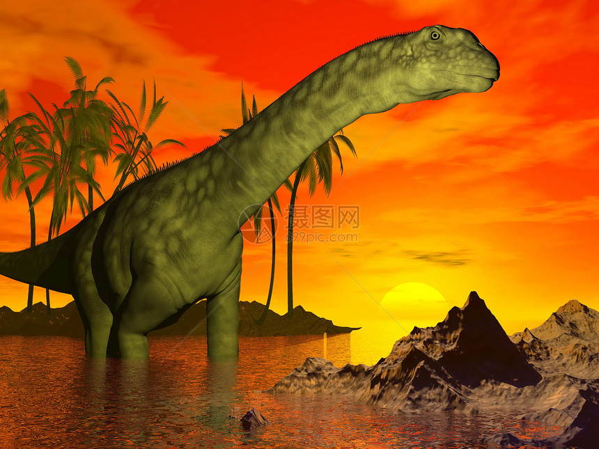 日落前亚金龙恐龙3D转化图片