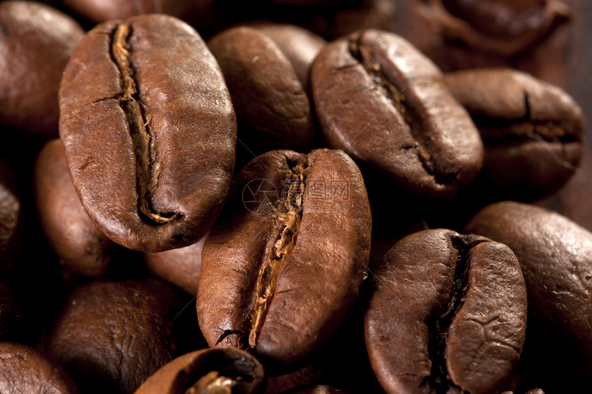 咖啡豆摄影咖啡框架棕色豆子黑色香味水平食物酒精图片
