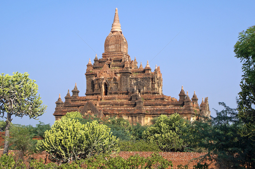缅甸巴甘地标建筑学废墟寺庙佛塔旅游历史性宝塔吸引力宗教图片