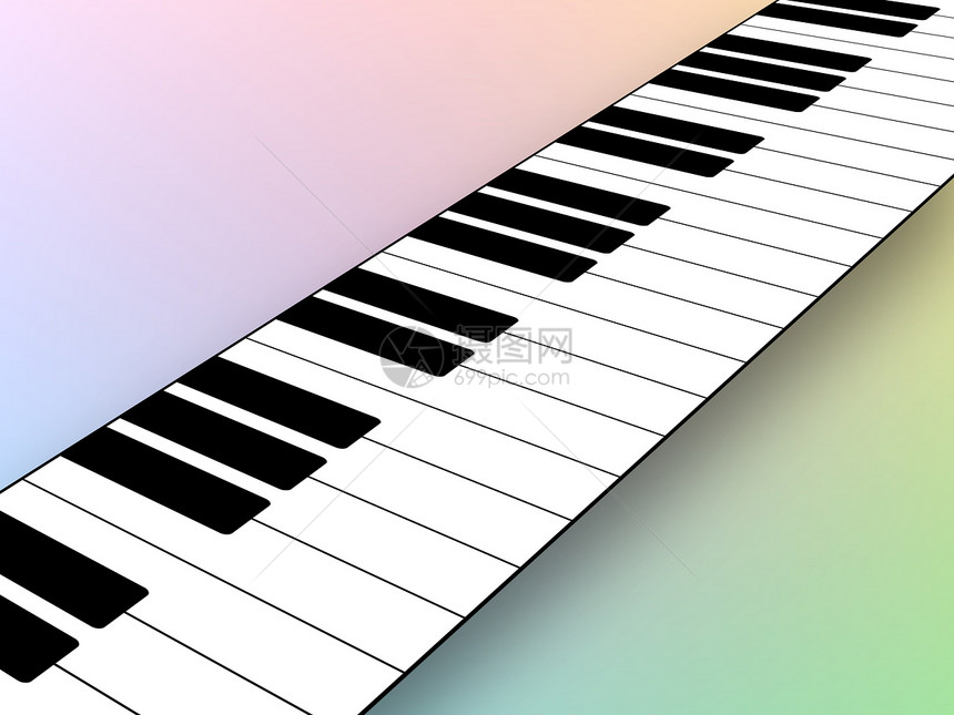 钢琴插图音乐乐器钥匙键盘图片