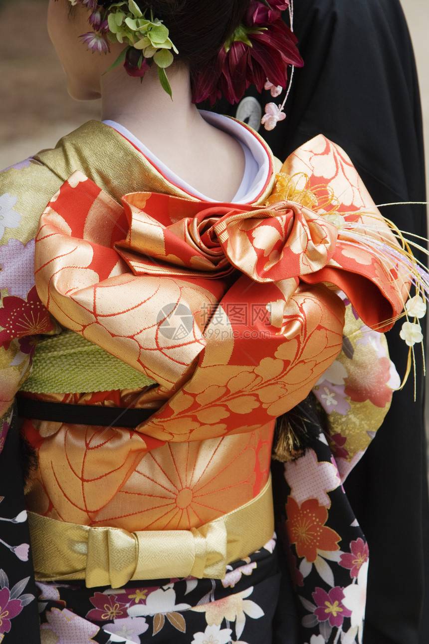 木野和圣奥比的日本妇女文化彩色图案服饰服装碎花乐园遗产女性年轻人图片