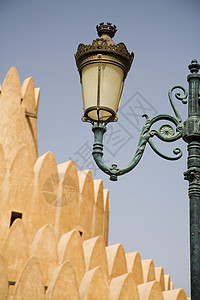阿联酋迪拜艾因市艾因故宫博物馆的建筑细节背景图片