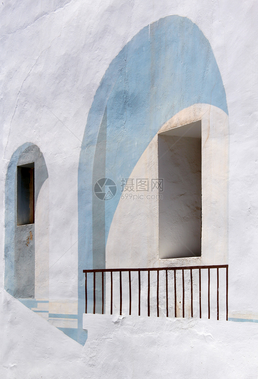 Calpe 地中海的西班牙沿海城市历史古老城镇旅行街道旅游遗产绘画广场壁画窗户博物馆别墅图片
