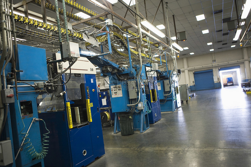 一家报纸厂的内地观点机械蓝色工业制造业工作机器报纸印刷工厂水平图片