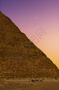 吉萨大金字塔背景人物国际地标高清图片