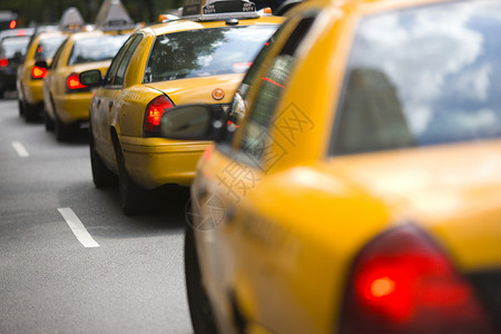 纽约市出租车背景图片