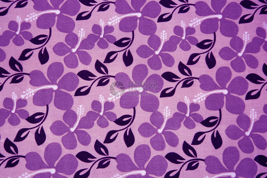 紫花花纺织品叶子树叶植物紫色棕色图片