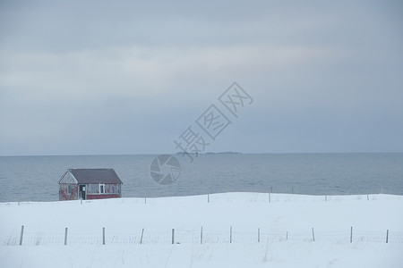 挪威风景场地多云住宅外观建筑学建筑群岛栅栏天空高清图片