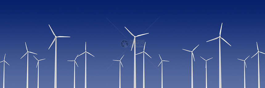 风环境金属科学蓝色发电机生态力量活力技术白色图片