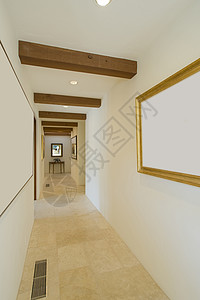 家里的空走廊建筑学通道房间家庭空白镜框入口场景背景图片